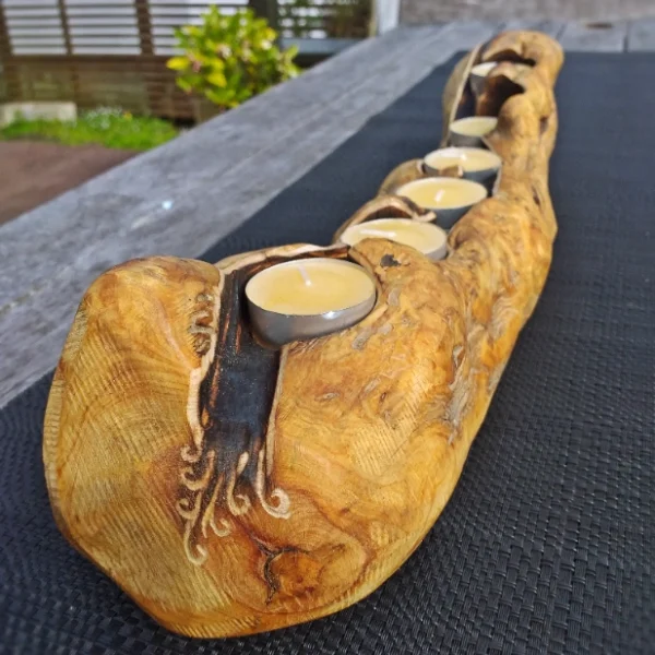 Rustic candle holder - Image 6