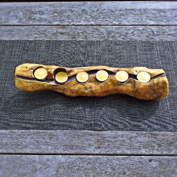 Rustic candle holder
