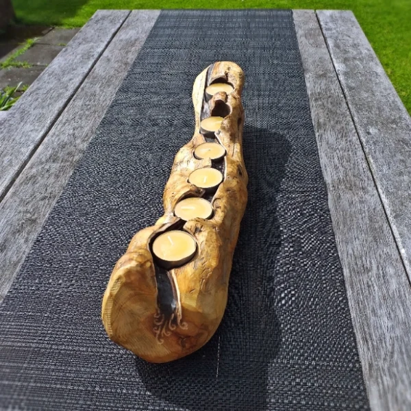 Rustic candle holder - Image 7