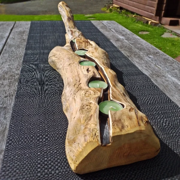 Rustic candle holder - Image 5