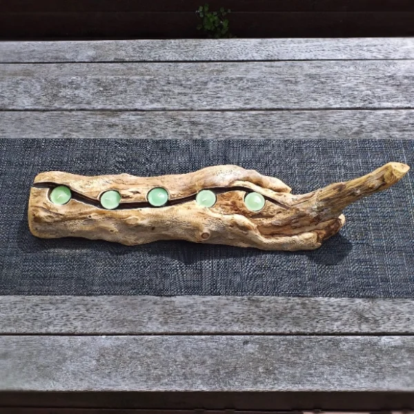 Rustic candle holder - Image 6