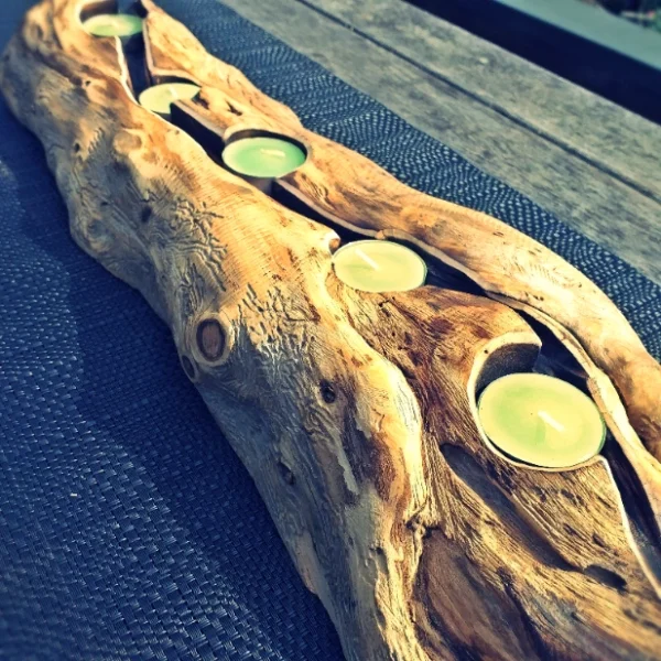 Rustic candle holder - Image 2