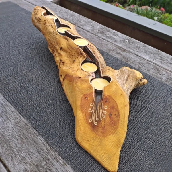 Rustic candle holder