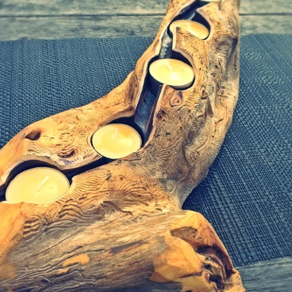 Rustic candle holder - Image 6