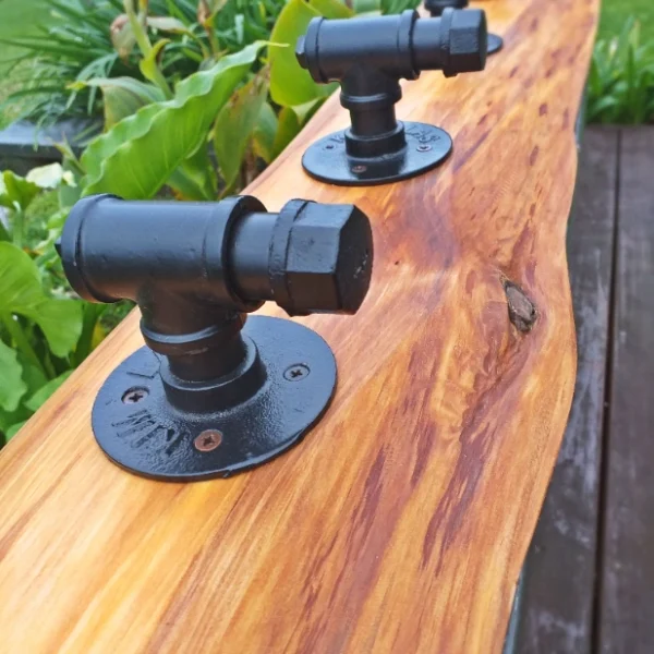Rustic Totara coat rack - Image 4