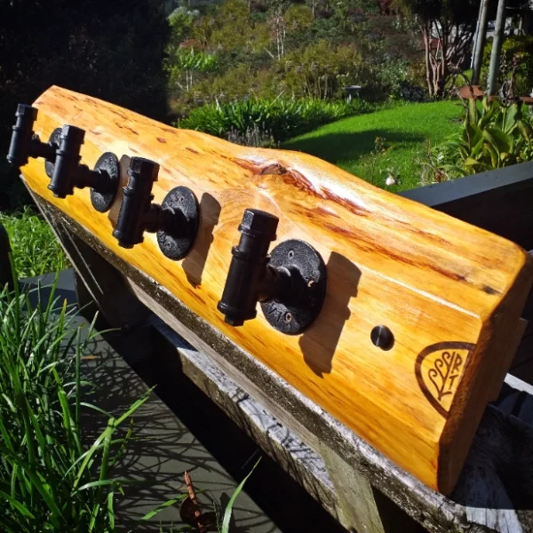 Rustic Totara coat rack - Image 2