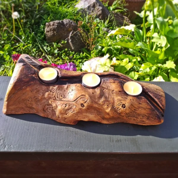 Rustic candle holder - Image 6