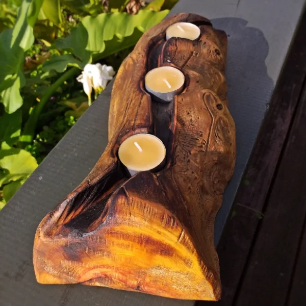 Rustic candle holder - Image 4