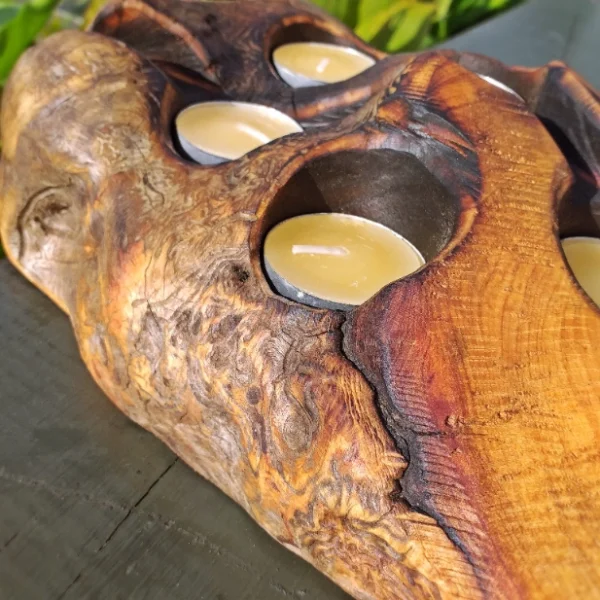 Rustic candle holder - Image 3