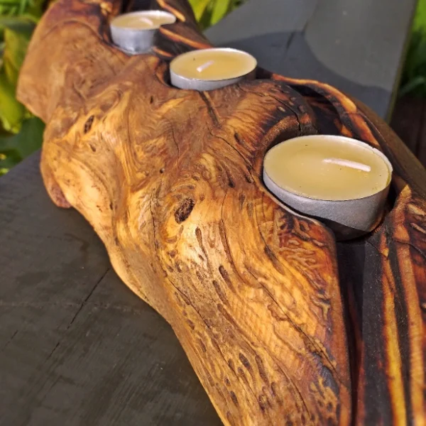 Rustic candle holder - Image 3