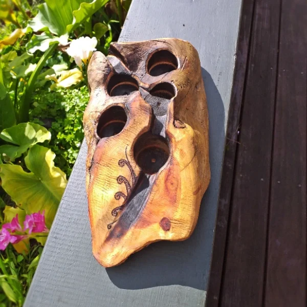 Rustic candle holder - Image 4