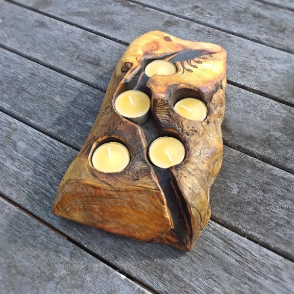 Rustic candle holder - Image 5