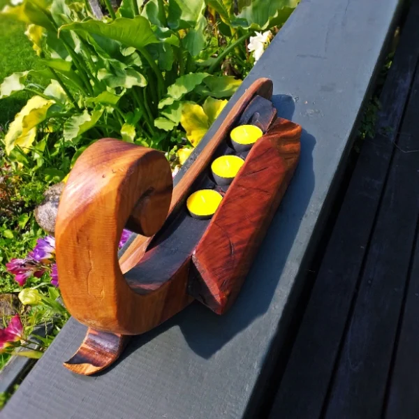 Rustic candle holder