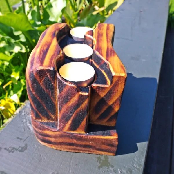 Rustic candle holder - Image 4