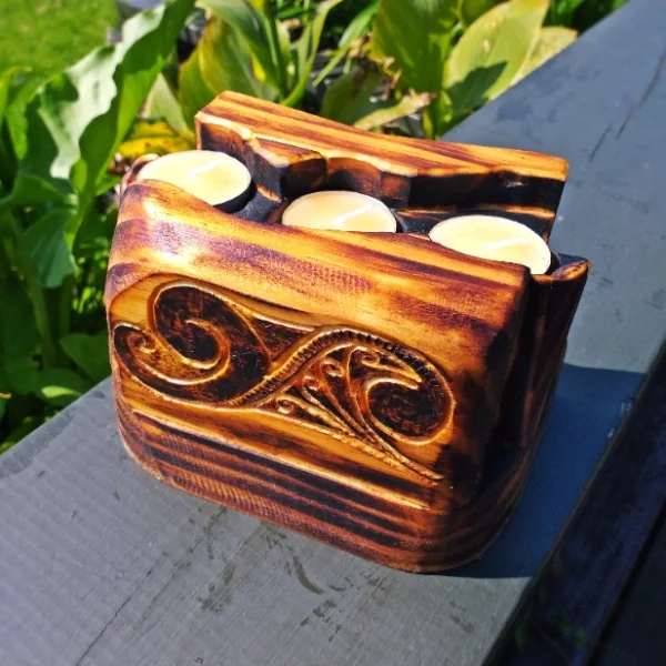 Rustic candle holder