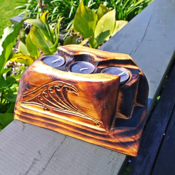 Rustic candle holder