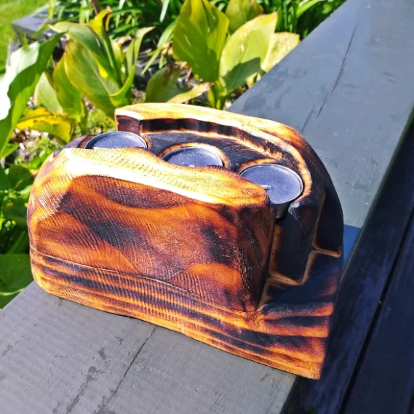 Rustic candle holder - Image 2