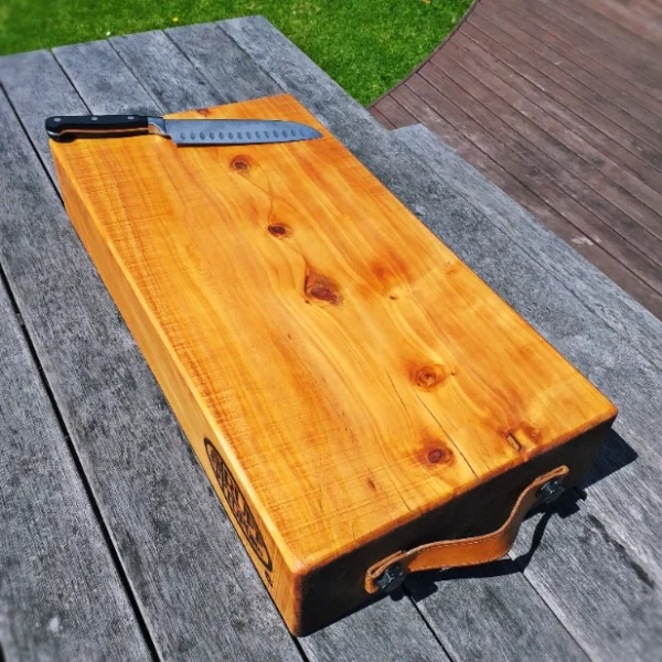 Large rustic chopping block