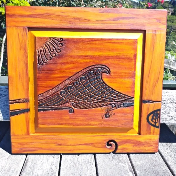 Rimu "sun and wave" wall art - Image 4