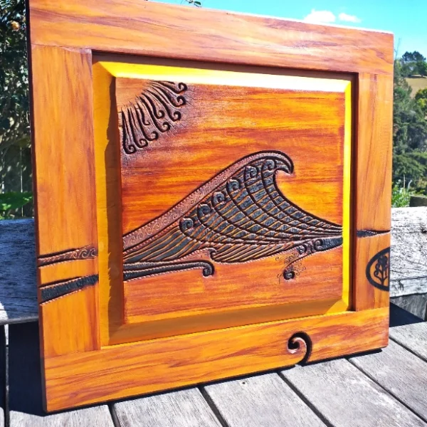 Rimu "sun and wave" wall art - Image 5