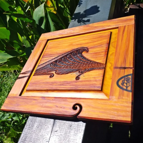 Rimu "wave" wall art - Image 5