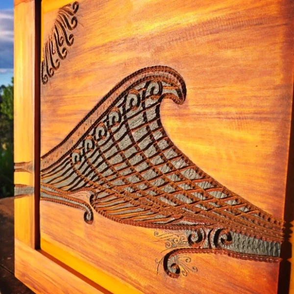 Rimu "sun and wave" wall art - Image 6