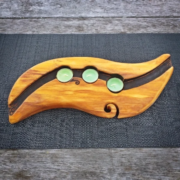 Rustic Totara candle holder