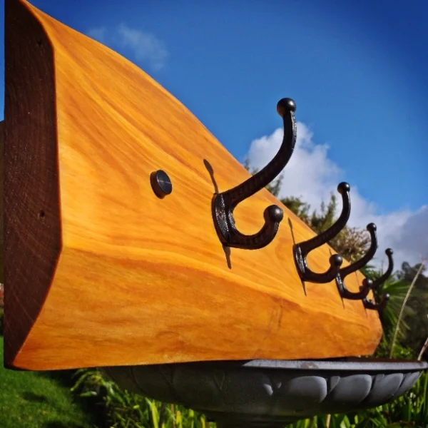 Rustic Totara coat rack - Image 7