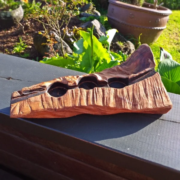 Rustic Totara candle holder - Image 3
