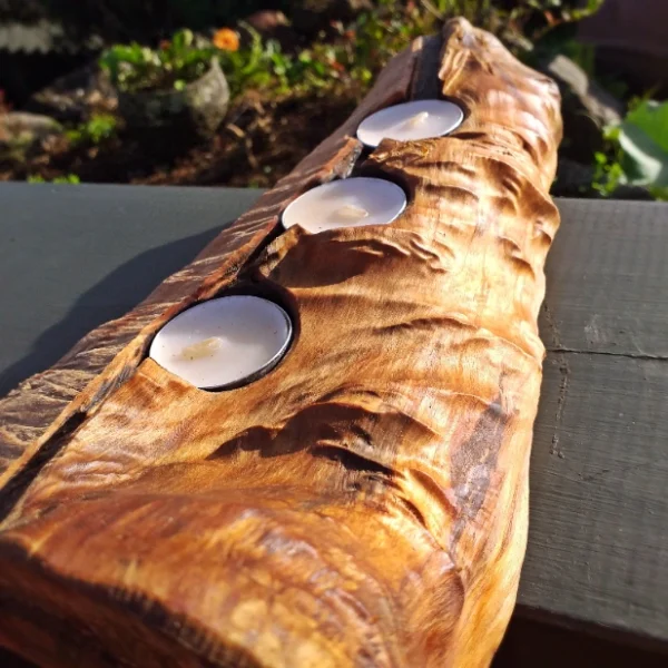 Rustic Totara candle holder - Image 5