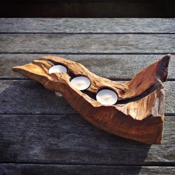 Rustic Totara candle holder - Image 5