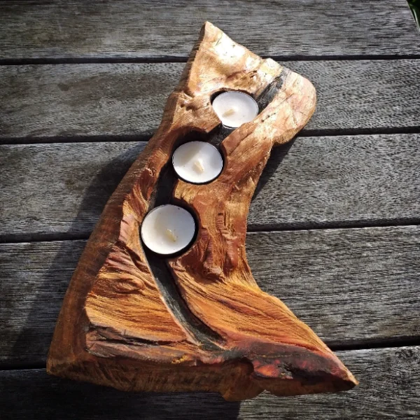 Rustic Totara candle holder - Image 6