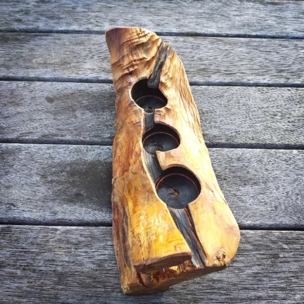 Rustic Totara candle holder - Image 3