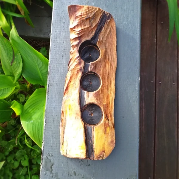 Rustic Totara candle holder - Image 2