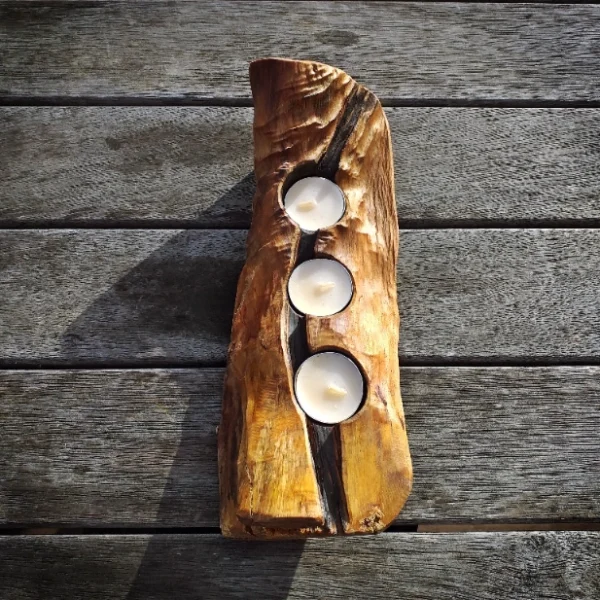 Rustic Totara candle holder - Image 5