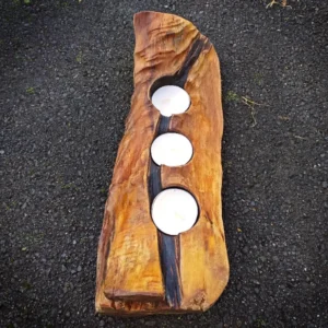 Rustic Totara candle holder