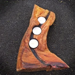 Rustic Totara candle holder