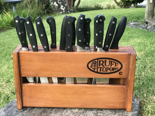 Kauri butcher knife Block
