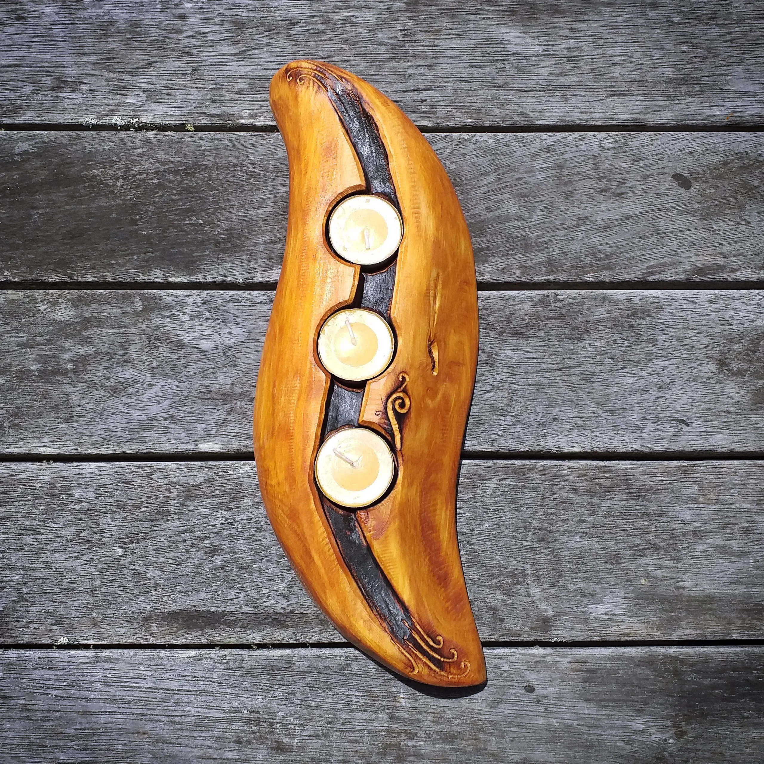 Rustic Totara candle holder - Image 2