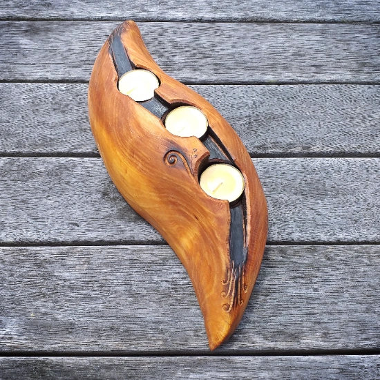Rustic Totara candle holder - Image 2