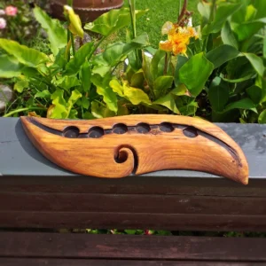 Large rustic Totara candle holder