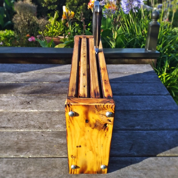 Rustic knife Block - Image 6