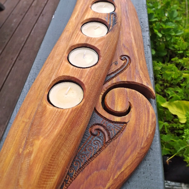 Rustic Totara candle holder - Image 8