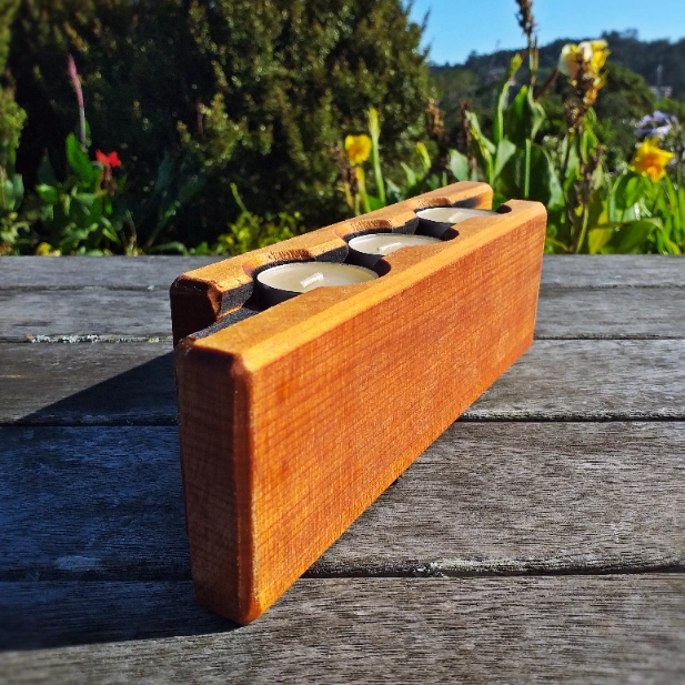 Carved Kauri candle holder - Image 6
